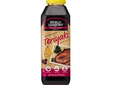 World Harbors Sauce Maui Mtn Teriyaki 16 Oz - Pack Of 6 Cheap