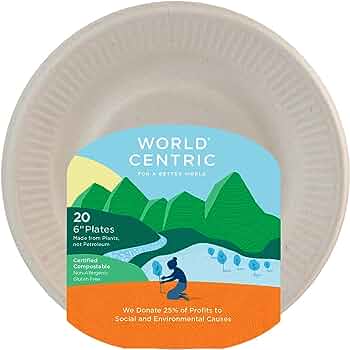 World Centric Plate Compstb Celeb 6 In 20 Pc - Pack Of 12 Online now