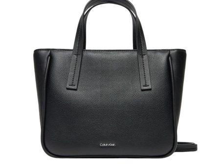 Calvin Klein Jeans Calvin Klein Saffiano Leather Tote Black For Cheap