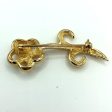 CHRISTIAN DIOR brooch rhinestone gold accessories ladies Cheap