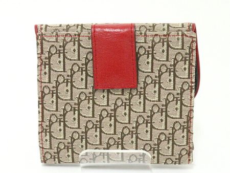 Christian Dior DIOR Dior Rasta Trotter W Folio Wallet Jacquard Leather Beige Red Green Yellow JDR43025 Jamaica Reggae D Motif RAST on Sale