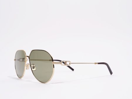 Christian Dior Mens CD Link Sunglasses Gold Metal 145 Online Hot Sale