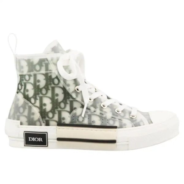 DIOR MEN S B23 OBLIQUE CANVAS HIGH TOP SNEAKERS on Sale