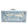 DIOR Toile de Jouy Lady D-Lite Bag Embroidered Canvas Cornflower Blue Supply