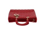 Dior Red Lambskin Large Lady Dior 2013 For Cheap