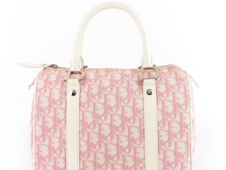 Boston Diorissimo Monogram Canvas Bowling Bag Hot on Sale