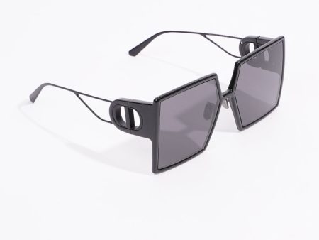 Christian Dior Womens 30 Montaigne Sunglasses Black Acetate on Sale