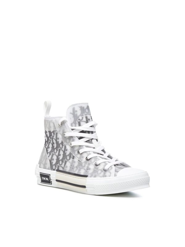 DIOR MEN S B23 OBLIQUE CANVAS HIGH TOP SNEAKERS on Sale