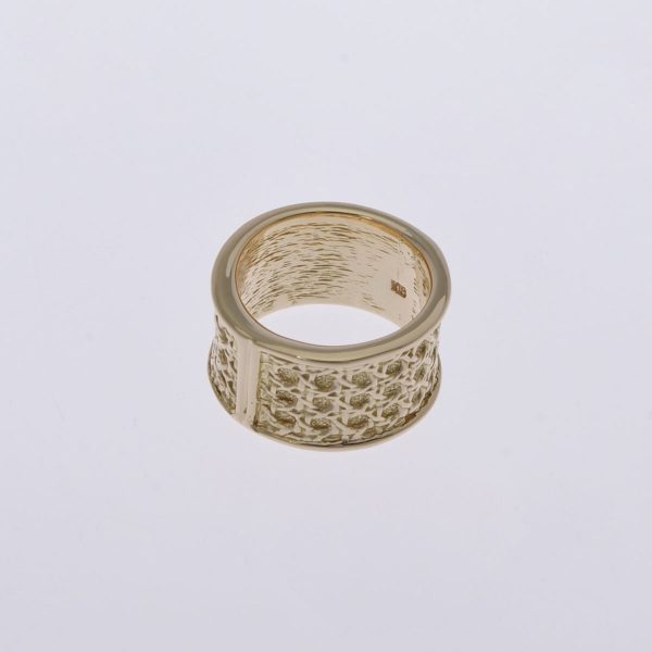 CHRISTIAN DIOR cannage scarf ring No. 11 ladies K18 yellow gold Online now