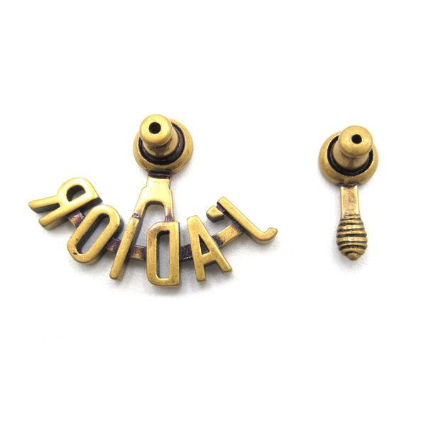 Dior Bee motif bee logo Pierced earrings Gold Gold Plated Gold Online