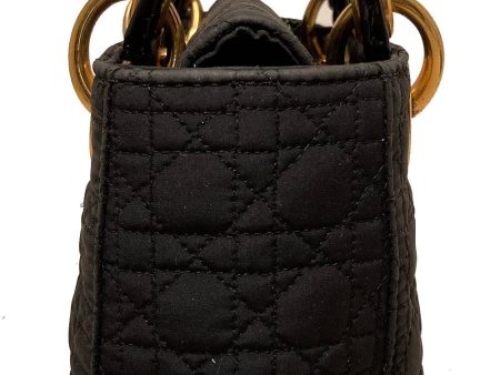 Christian Dior Black Nylon Mini Lady Dior Bag Fashion