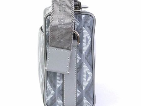 CHRISTIAN DIOR diagonal shoulder bag LINGOT22 Rango 22 CD diamond canvas gray men s Hot on Sale