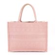 CHRISTIAN DIOR Cannage Book Tote Medium Bag Canvas Pink M1296ZREY Fashion