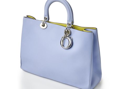 CHRISTIAN DIOR BICOLOR SOFT CALFSKIN DIORSSIMO TOTE BAG on Sale