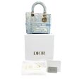 DIOR Toile de Jouy Lady D-Lite Bag Embroidered Canvas Cornflower Blue Supply