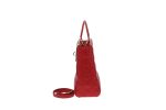 Dior Red Lambskin Large Lady Dior 2013 For Cheap