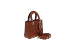 Dior Rust Cannage Lambskin Small MYABC Lady Dior For Cheap