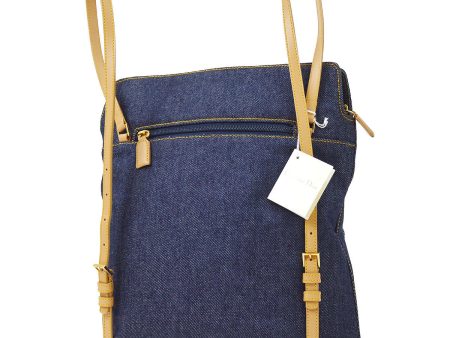 Christian Dior 2000 Maris Pearl Backpack Indigo Denim ao29374 For Cheap