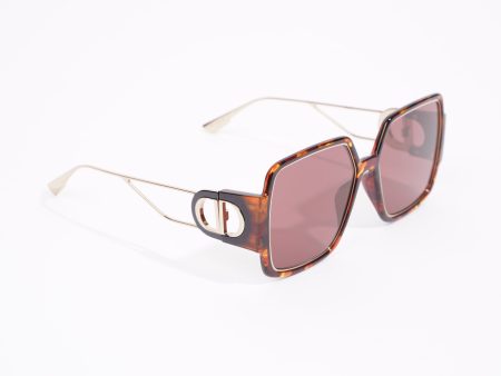 Christian Dior 30 Montaigne Sunglasses Tortoise Shell Acetate 135mm on Sale