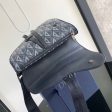 Dior Saddle Bag Navy Blue CD Diamond Canvas and Smooth Calfskin Supply