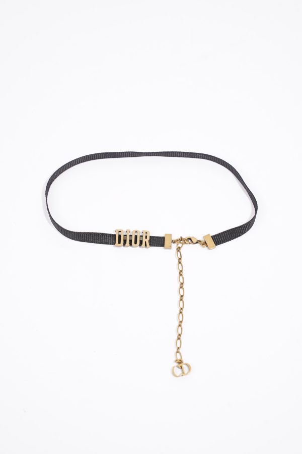 Christian Dior Choker Black Fabric Sale