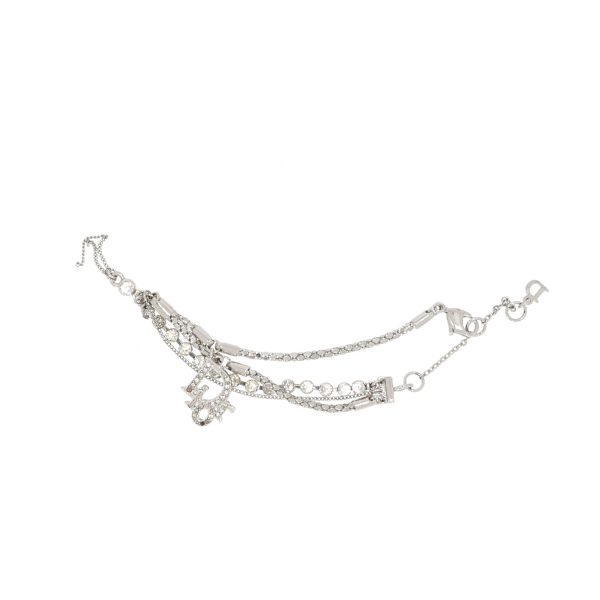 CHRISTIAN DIOR Bracelet in Silver Metal For Cheap