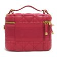 Dior Vanity Shoulder Bag Red Lambskin [sheep leather] S5488UNTR Online Sale