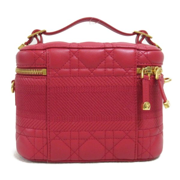 Dior Vanity Shoulder Bag Red Lambskin [sheep leather] S5488UNTR Online Sale