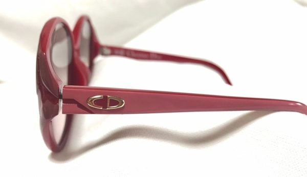 CHRISTIAN DIOR 60 s, 70 s vintage pink and red oversized sunglasses Hot on Sale