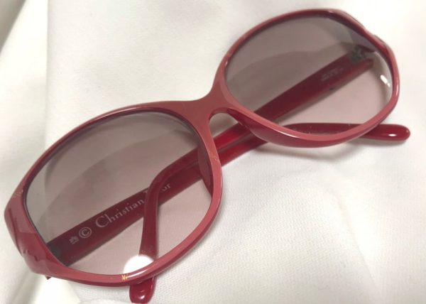 CHRISTIAN DIOR 60 s, 70 s vintage pink and red oversized sunglasses Hot on Sale