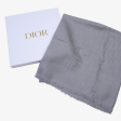 Dior Womens Oblique Scarf Blue For Cheap