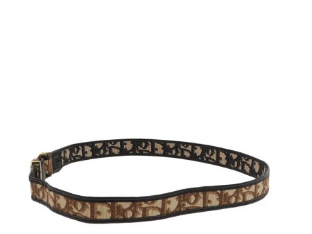 CHRISTIAN DIOR Belt in Beige Fabric For Sale