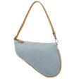 CHRISTIAN DIOR 2001 Saddle Bag Mini Denim 67991 Fashion