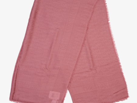 Dior Womens Oblique Scarf Pink Supply