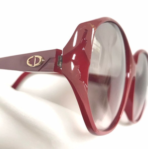 CHRISTIAN DIOR 60 s, 70 s vintage pink and red oversized sunglasses Hot on Sale