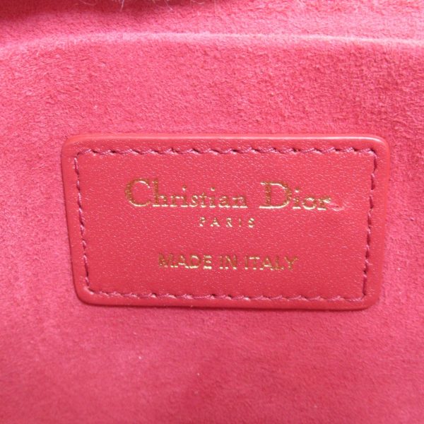 Dior Vanity Shoulder Bag Red Lambskin [sheep leather] S5488UNTR Online Sale