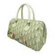 Dior trotter boston bag Beige Flower embroidery leather PVC coated canvas Online