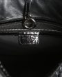 CHRISTIAN DIOR Black Crocodile Embossed Patent Leather 61 Large Shoulder Bag For Cheap