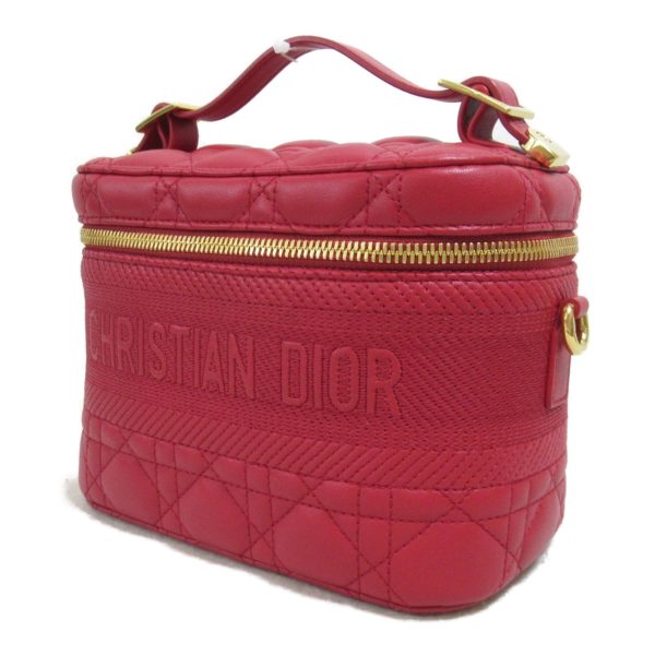 Dior Vanity Shoulder Bag Red Lambskin [sheep leather] S5488UNTR Online Sale