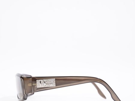 Christian Dior Dior Night 4 Sunglasses Brown Acetate 125mm Online now