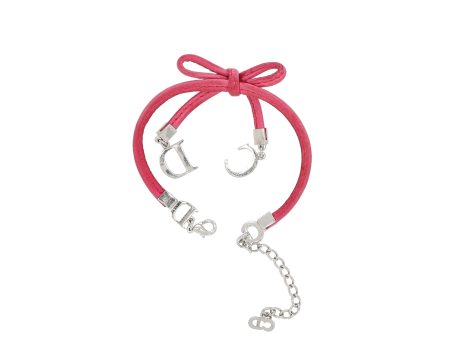 CHRISTIAN DIOR Bracelet in Pink Leather Online