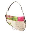 CHRISTIAN DIOR 2003 Patchwork Saddle Bag Medium 67190 on Sale