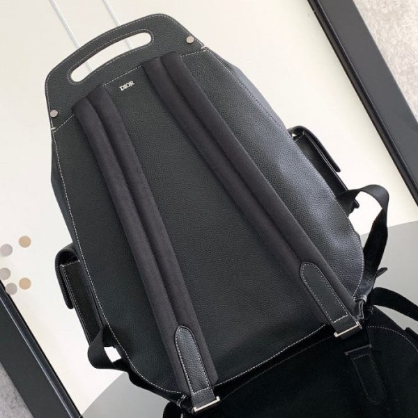 Dior Maxi Gallop Backpack Black Grained Calfskin Online Sale