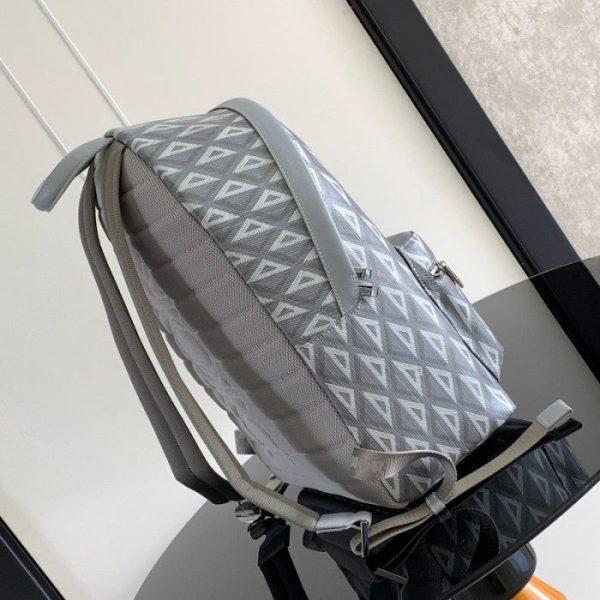 Dior Rider Backpack Dior Gray CD Diamond Canvas and Smooth Calfskin Discount