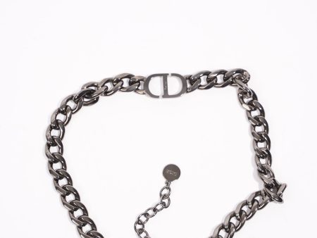 Christian Dior Womens Montaigne Choker Gunmetal Online Sale